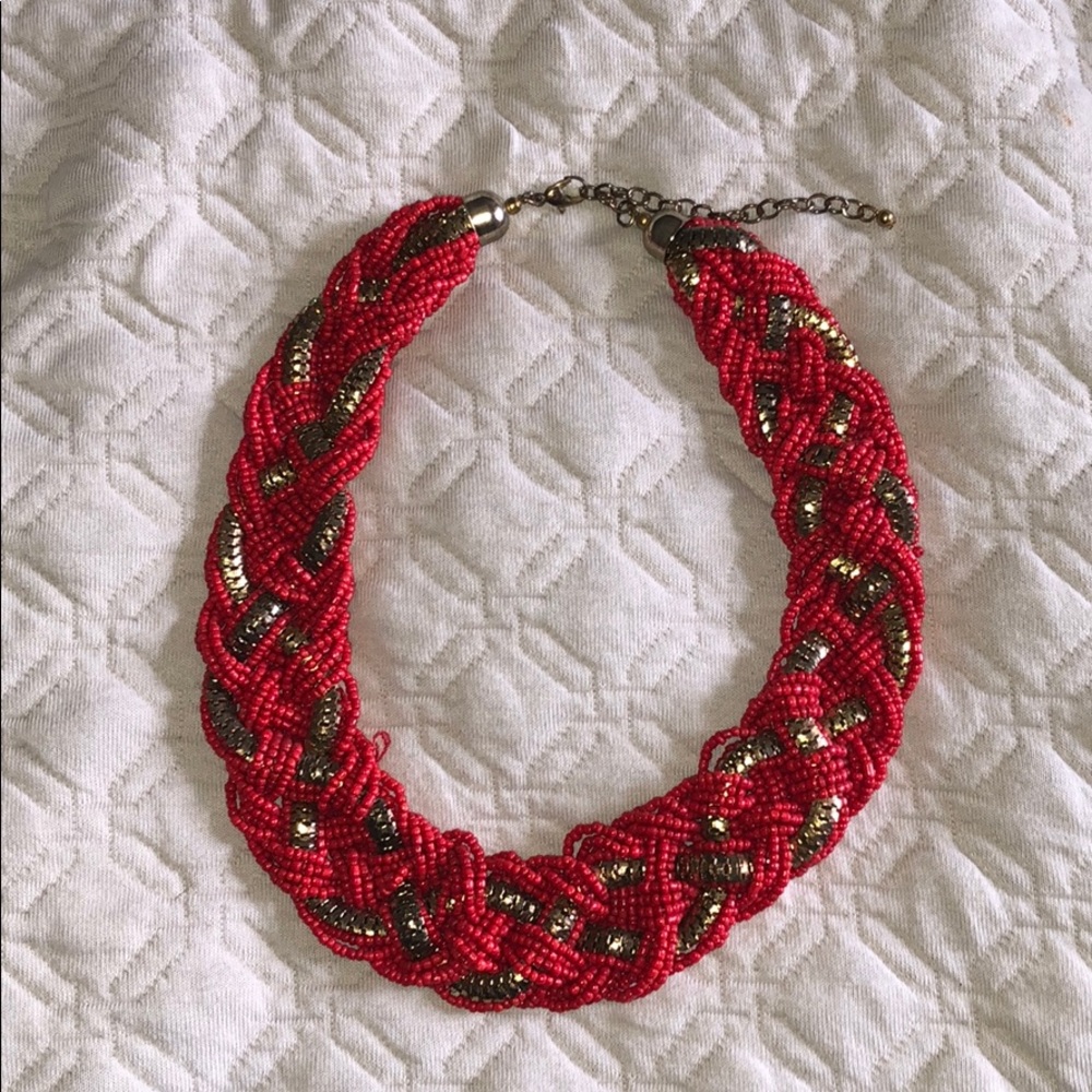 Braided Bean Necklace ❤️
